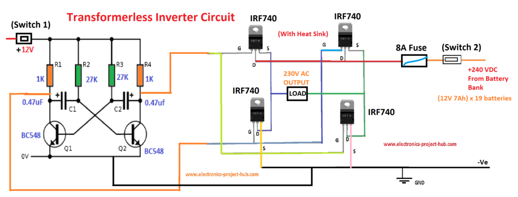 Inverter Circuit Block Diagram Home Wiring Diagram