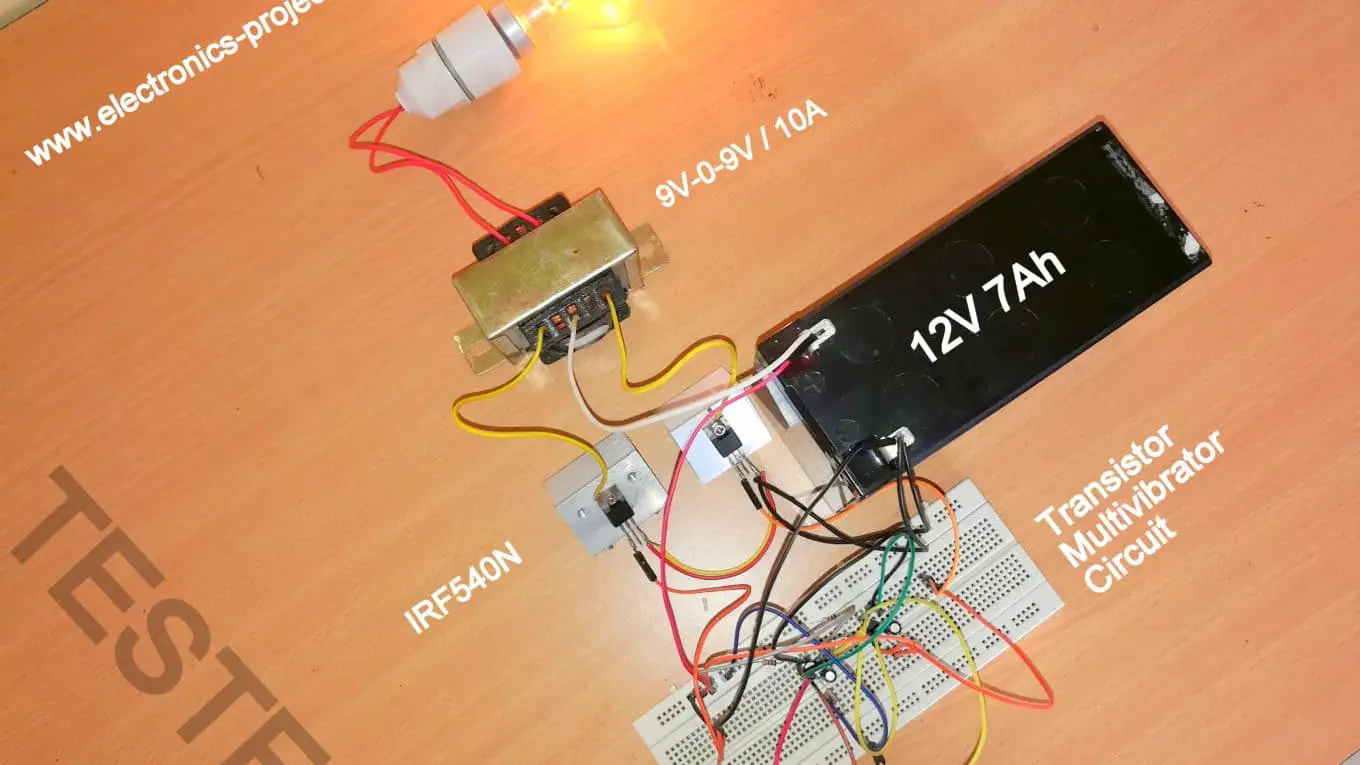 12V to 230V Inverter Circuit