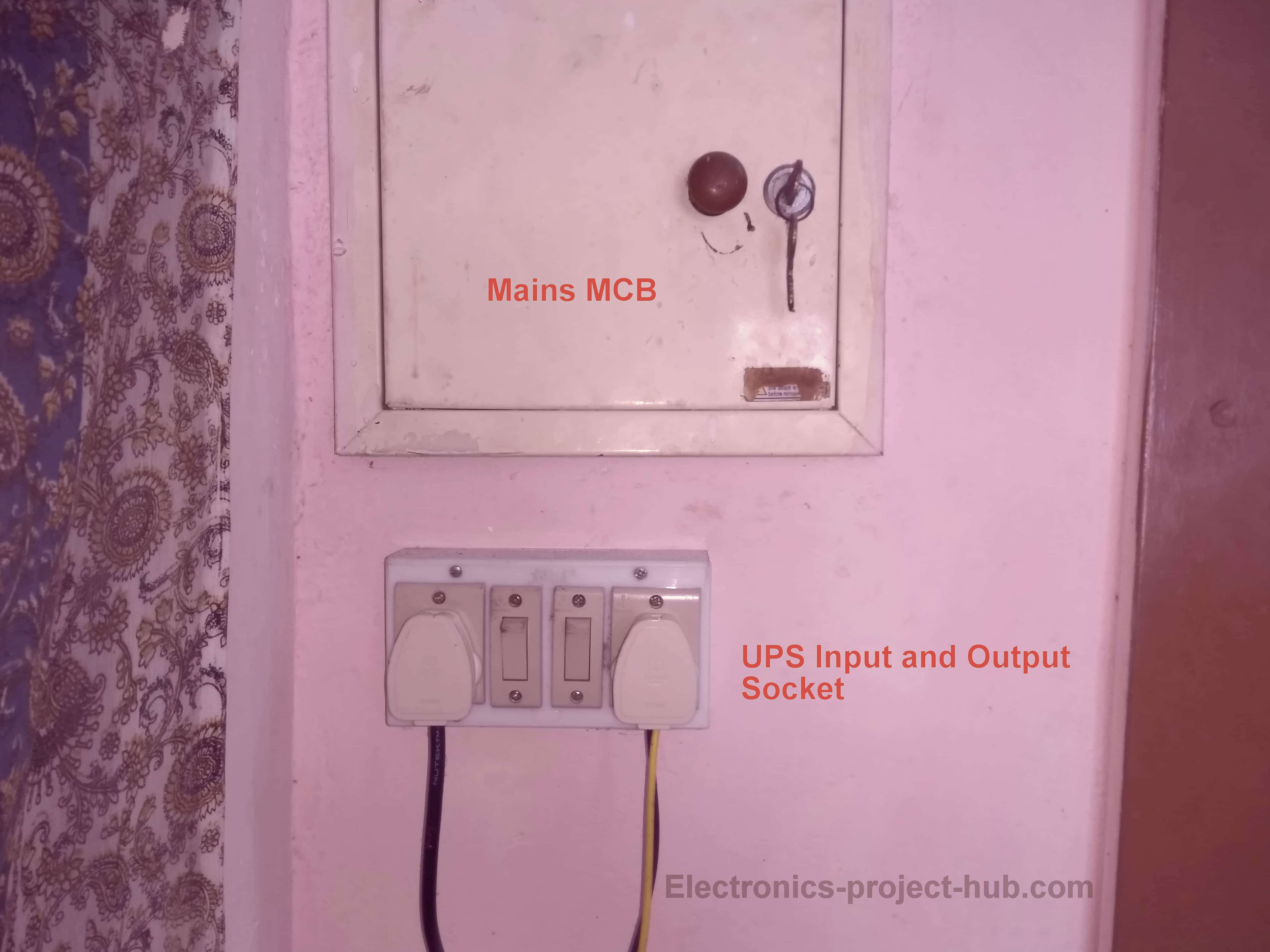 Inverter Input and output socket